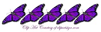 5 Purple Butterflies